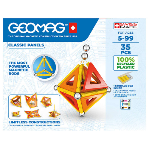 Geomag Classic Panels - 35 pcs - 100% Recycled Plastic