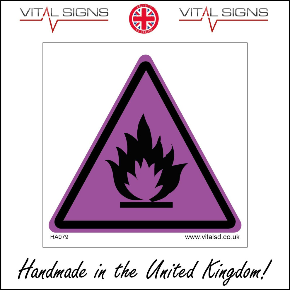 (450 x 450mm - 18 x 18, 3mm Standard Foamex Foamboard) FIRE HAZARD SIGN SIGN HA079 SAFETY STICKER RIGID INDOOR OUTDOOR-image-OPC-P5WPBDT-NEW