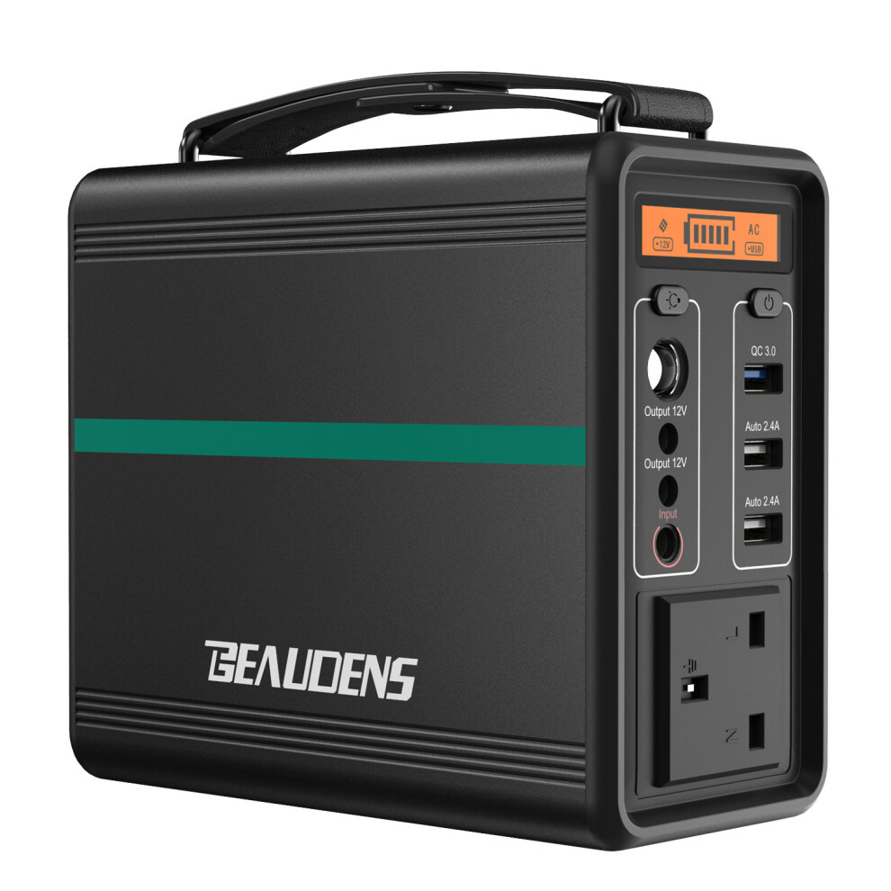 Beaudens Portable Power Station | 166Wh Solar Power Generator