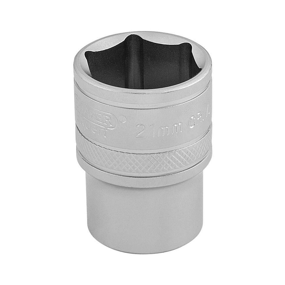 Draper 1/2" Sq. Dr. 6 Point Metric Socket (21Mm) [16612] Size 1