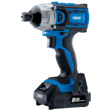DRAPER D20 20V Brushless 1/4" Impact Driver with 2 x 2.0Ah Batteries and Charger (180Nm) [86958]