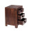 Dakota Mango 3 Drawer Bedside 2