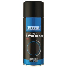 DRAPER Satin Black Paint (400ml) [18013]