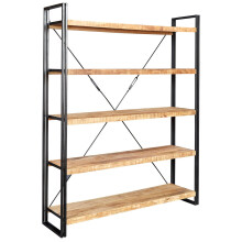 Up cycled Industrial Mintis Extra Large Open Bookcase