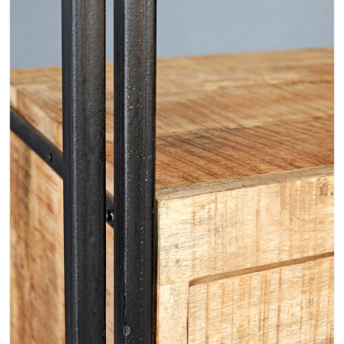 Up cycled Industrial Mintis Extra Large Open Bookcase 2