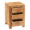 Dakota Light Mango 3 Drawer Bedside Cabinet 1