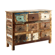 Reclaimed Boat 9 Drawer Chest of Drawers