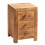 Dakota Light Mango 3 Drawer Bedside Cabinet 2