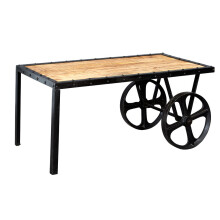 Upcycled Industrial Vintage Mintis Cart Coffee Table