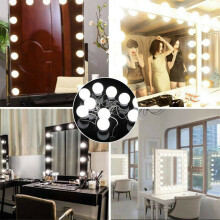 10 Led Bulb Mirror Lights Vanity Makeup Bathroom Dressing Table Light