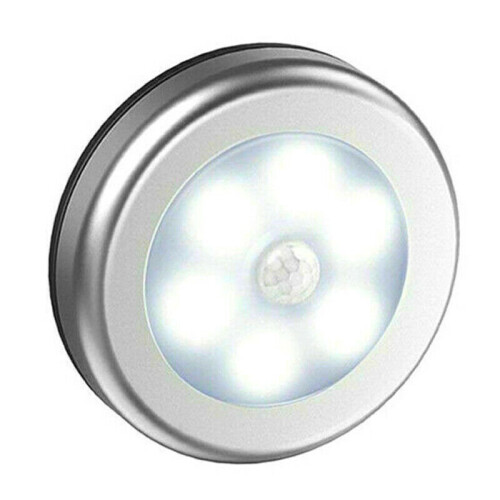 (White Light) LED PIR Motion Sensor Lights Wireless Night Light Battery Cabinet Stair Lamp