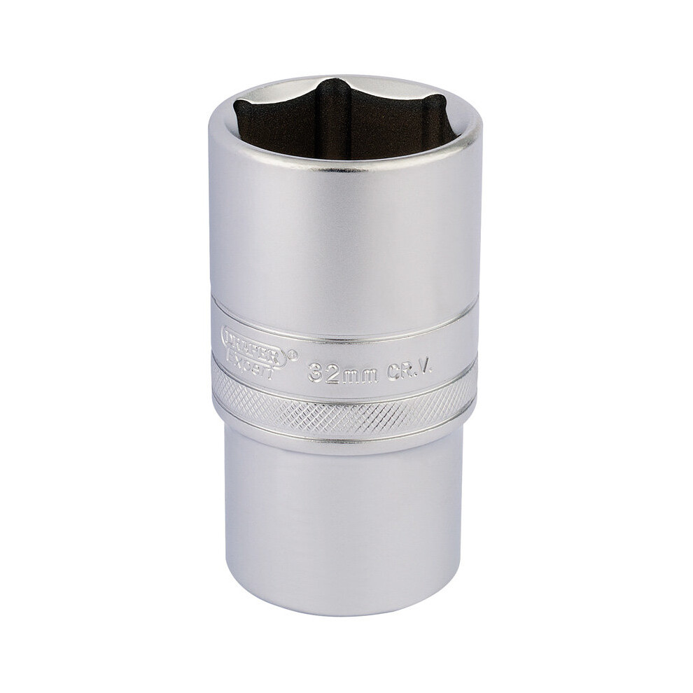 DRAPER 1/2" Sq. Dr. 6 Point Metric Deep Socket (32mm) [16660]