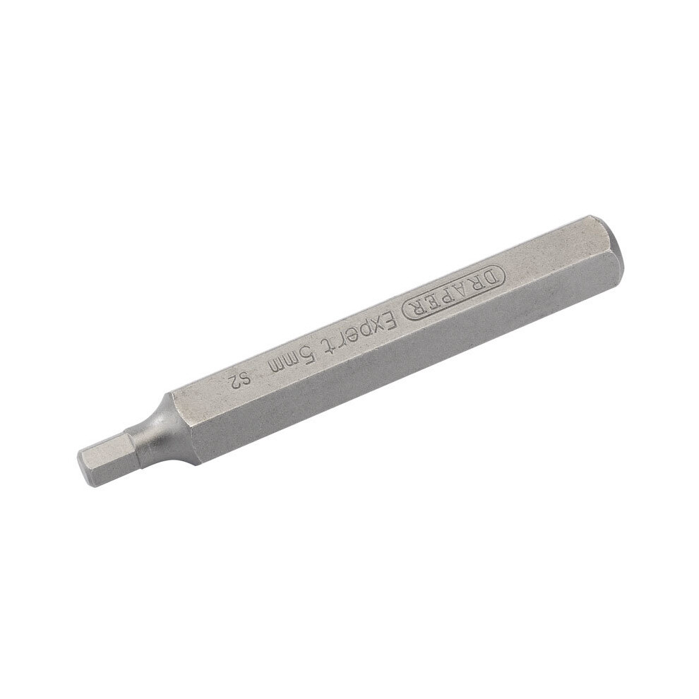 DRAPER 5mm x 75mm Hexagonal 10mm Insert Bit for Mechanic's Bit Sets [33333]