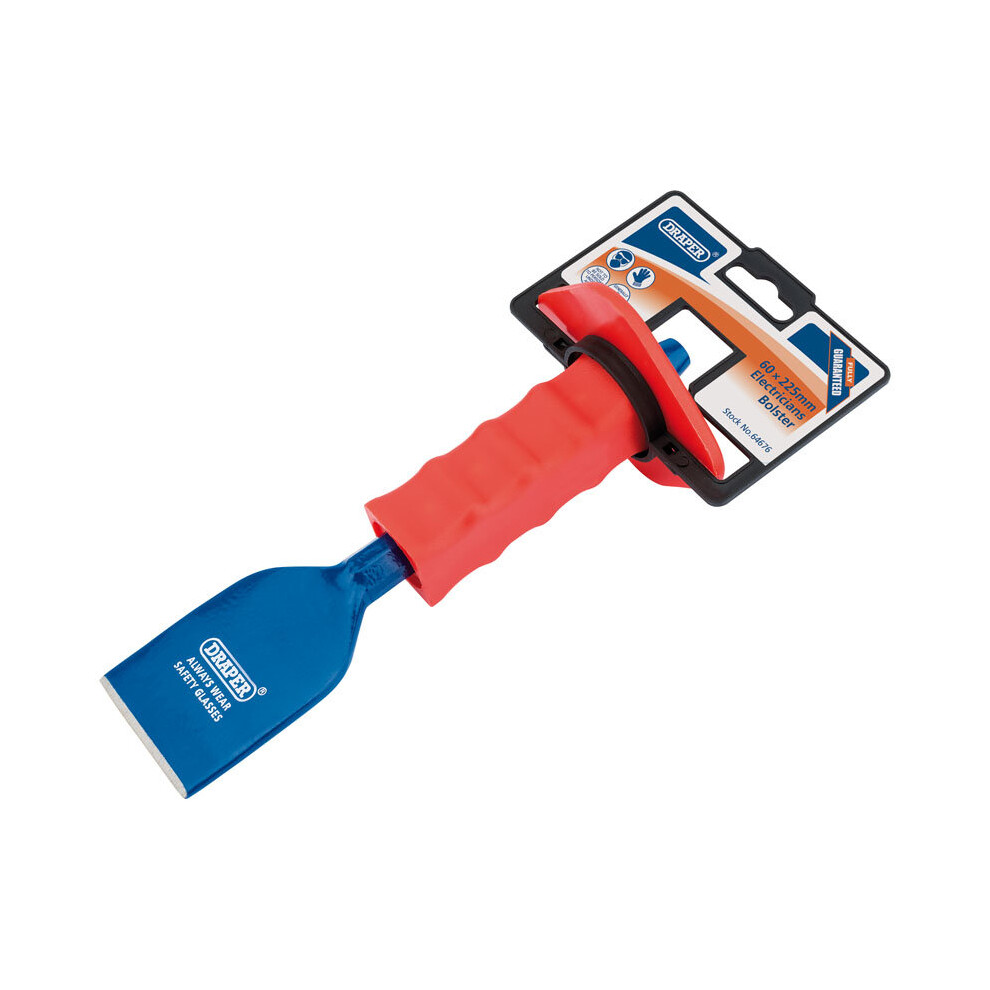 DRAPER Electricians Bolster with Hand Guard (225 x 60mm) [64676]