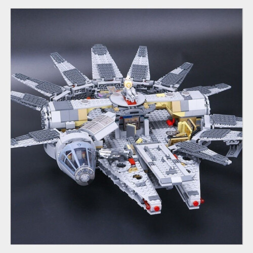 NEW 05007 1381Pcs Star Series Wars The Millennium New Falcon Set Building Block Brick Kid Toys Model Includes 6 minifigures without box