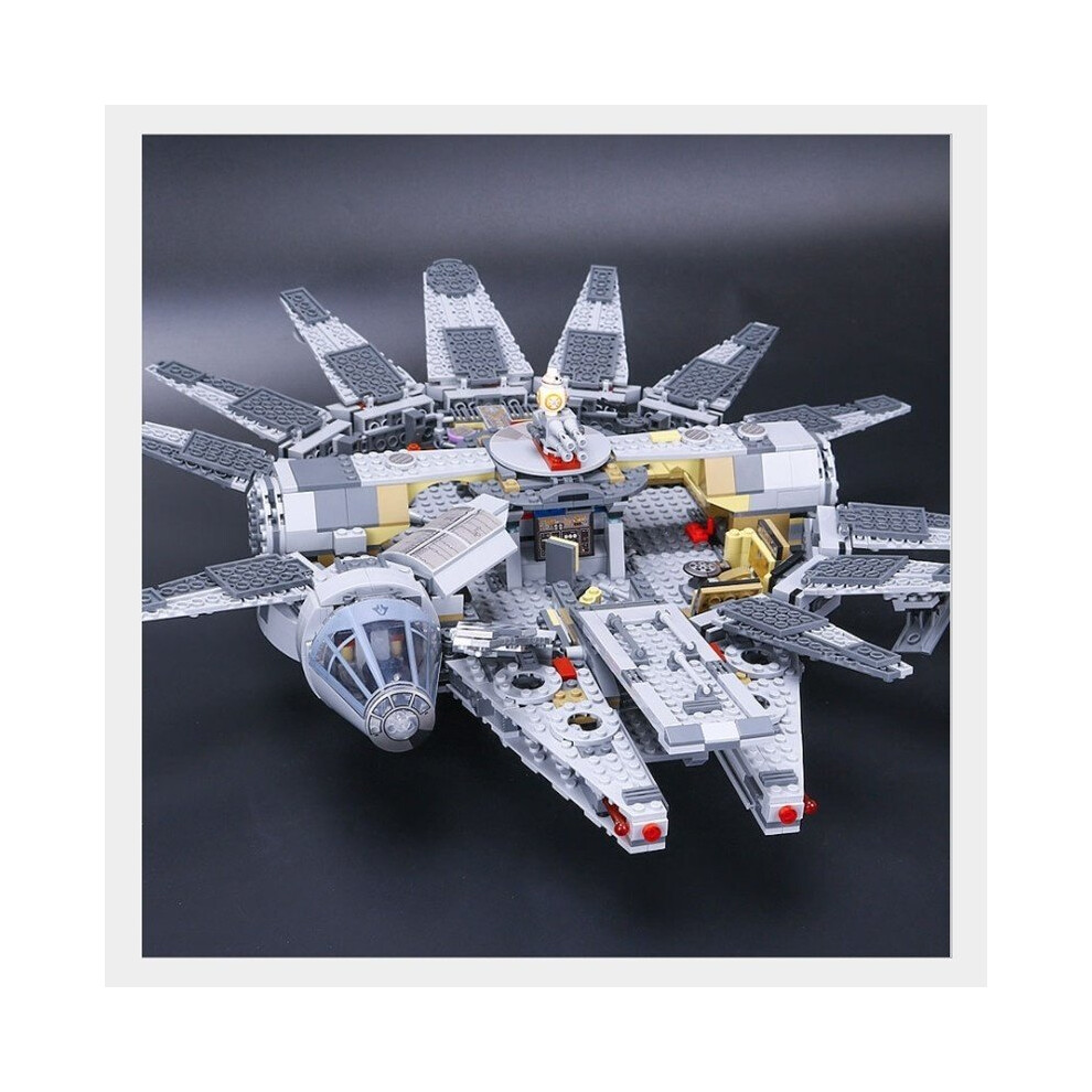 NEW 05007 1381Pcs Star Series Wars The Millennium New Falcon Set Building Block Brick Kid Toys Model Includes 6 minifigures without box