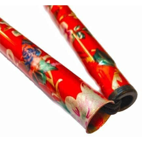 (Red) Walking Stick for Unisex Easy Adjustable Folding 2