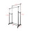 Black Adjustable Double Clothes Rail | Garment Hanging Stand 3
