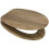 EUROSHOWERS Rustic Oak MDF Wood Toilet Seat 1