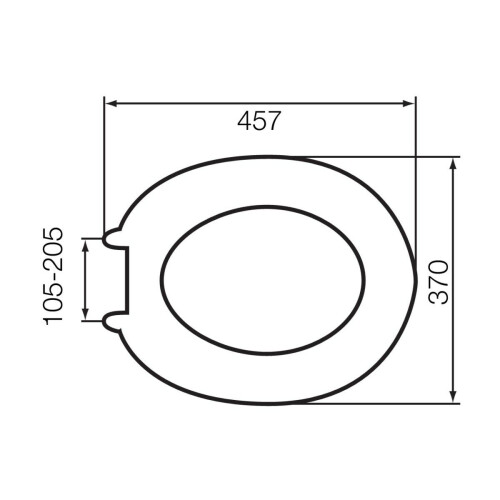 EUROSHOWERS Dark Beech MDF Wood Toilet Seat 1