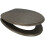 EUROSHOWERS Dark Beech MDF Wood Toilet Seat 1