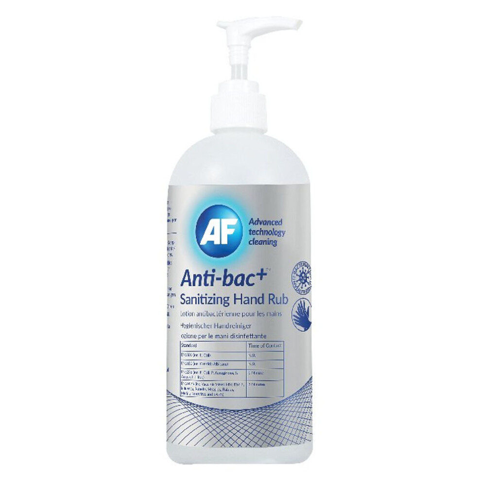 Anti-Bac Sanitising Hand Rub Pack Of 6 ABHHR500_6 AFI50902