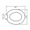 EUROSHOWERS Grey Oak MDF Toilet Seat 2