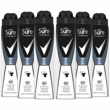 6pk Sure Men Invisible Ice Antiperspirant - 250ml | 6 x 250ml Men's Deodorant