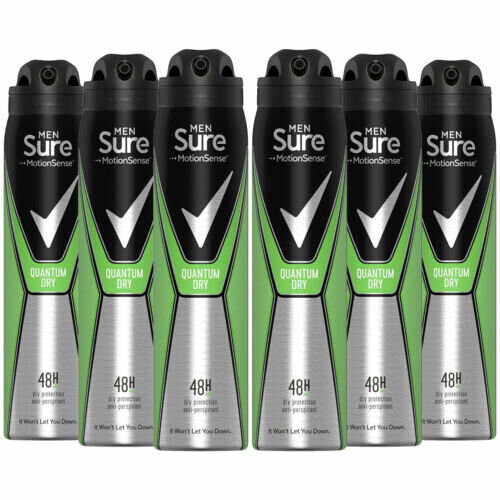 Sure Sure Men Quantum Dry Antiperspirant - 250ml | 48H Protection - 250ml