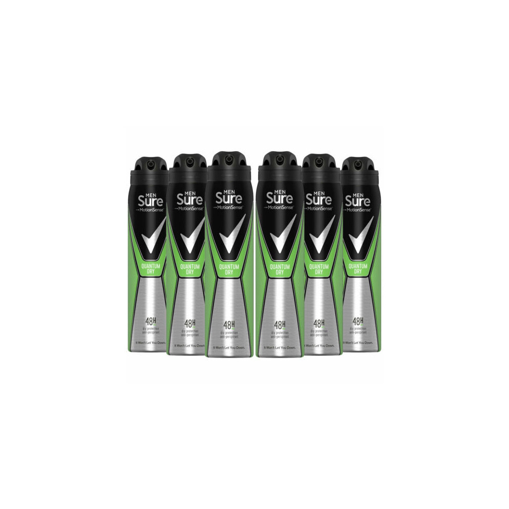 Sure Men's Quantum Dry Antiperspirant - 250Ml | 48H Protection - 250Ml