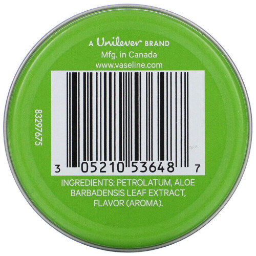 Vaseline Vaseline, Lip Therapy, Aloe, 0.6 oz (17 g) 1