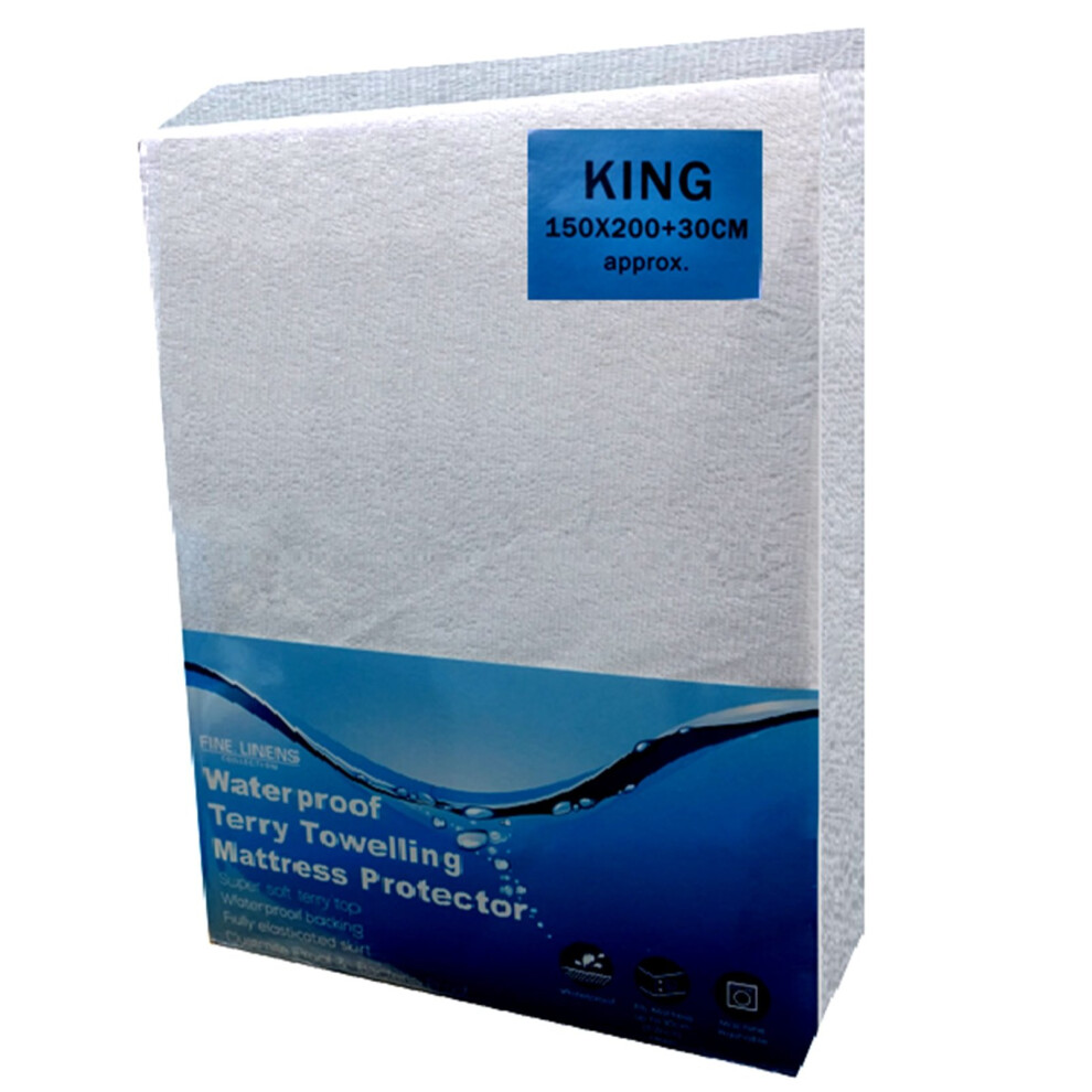 Waterproof Terry Towel Mattress Protector Fitted Bed Sheet Cover