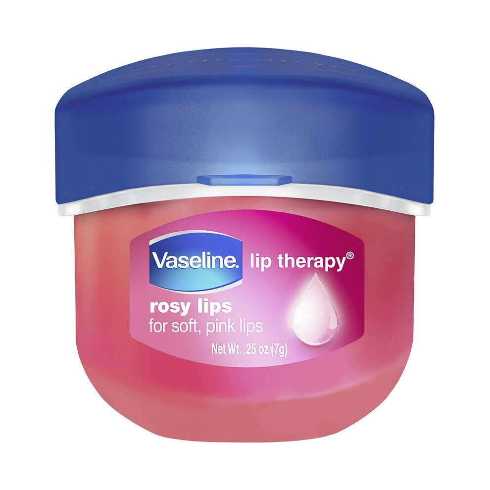 Vaseline Pink Lip Therapy, Rosy Lip Balm, 0.25 Oz (7 G)