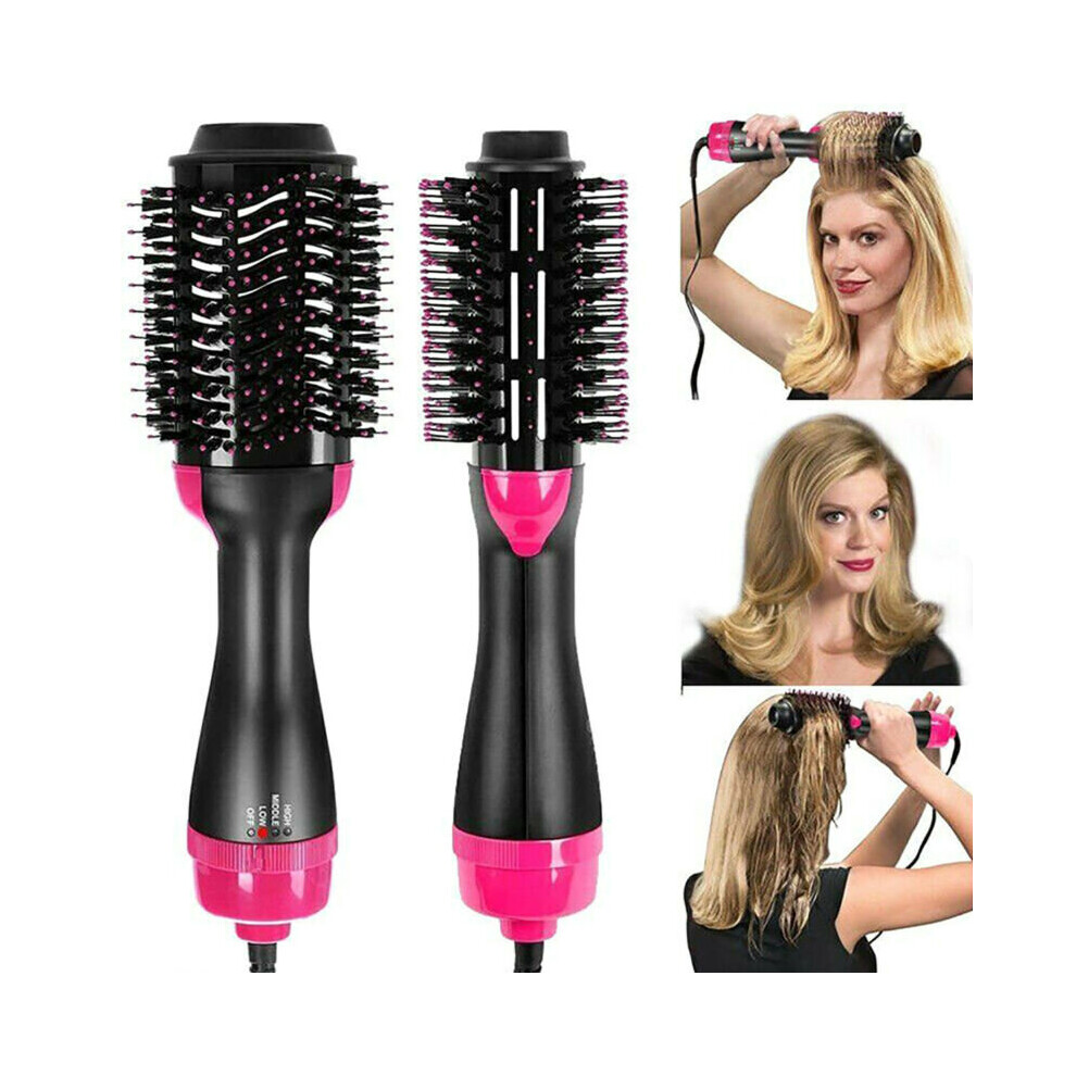 Electric Hair Dryer Hot Ait Brush Curler Rotating Hairdryer Comb Straightener