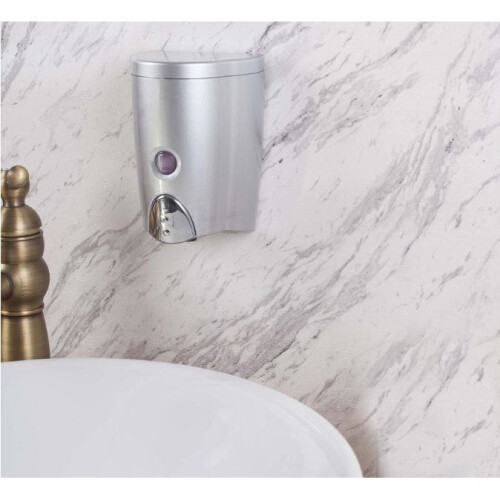 EUROSHOWERS (Silver) 580ml Wall Mounted Soap Dispenser 1