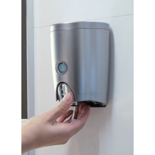 EUROSHOWERS (Silver) 580ml Wall Mounted Soap Dispenser 2
