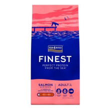 Cibo secco per cani Fish4Dogs al salmone pregiato, confezione da 12 kg.