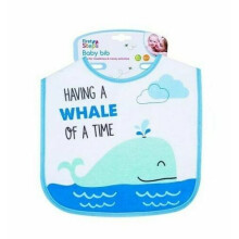 Feeding Baby Bibs Whale Design Waterproof 100% Cotton