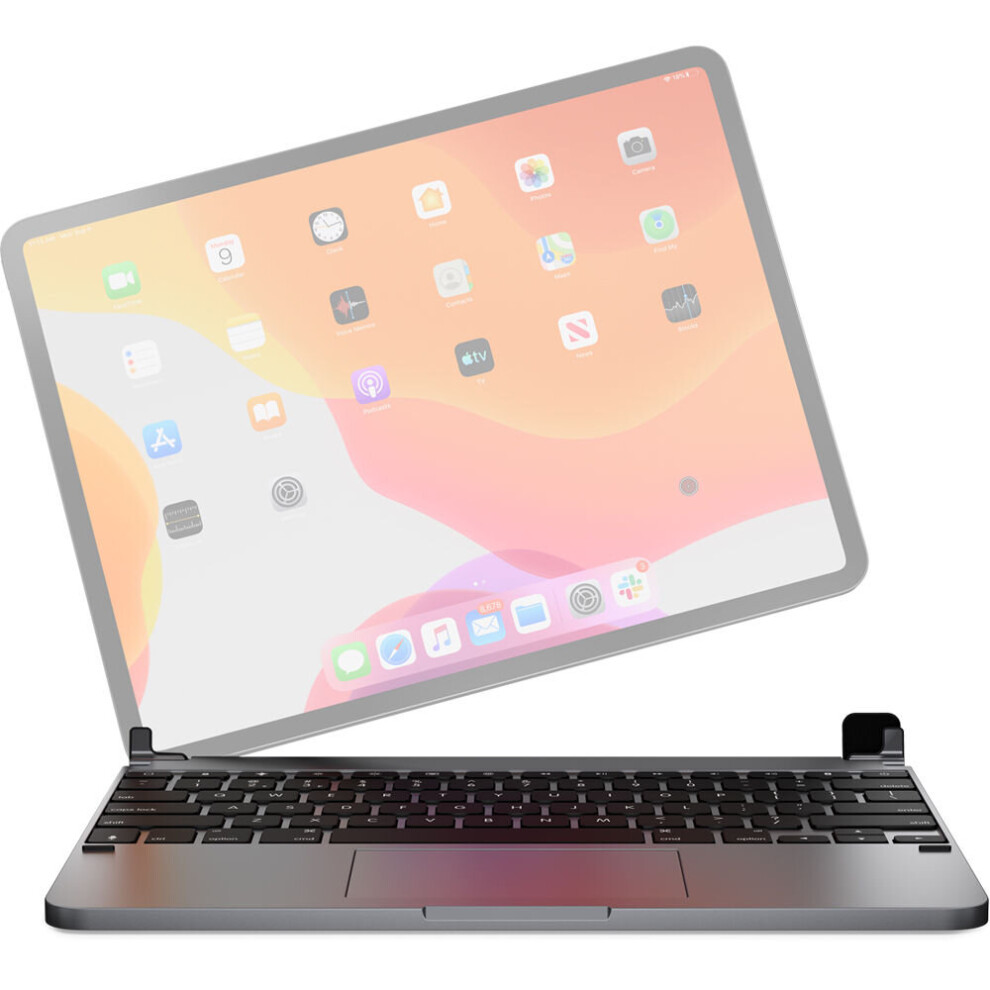 Brydge 12.9 Pro+ Wireless Backlit Keyboard With Trackpad For Ipad Pro 12.9" 3Rd Gen (Space ) Gray 644216681969
