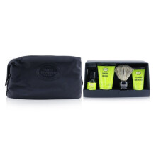 The Four Elements Of The Perfect Shave Set With Bag - Bergamot & Neroli : Pre Shave Oil + Shave Crm + A/s Balm + Bru