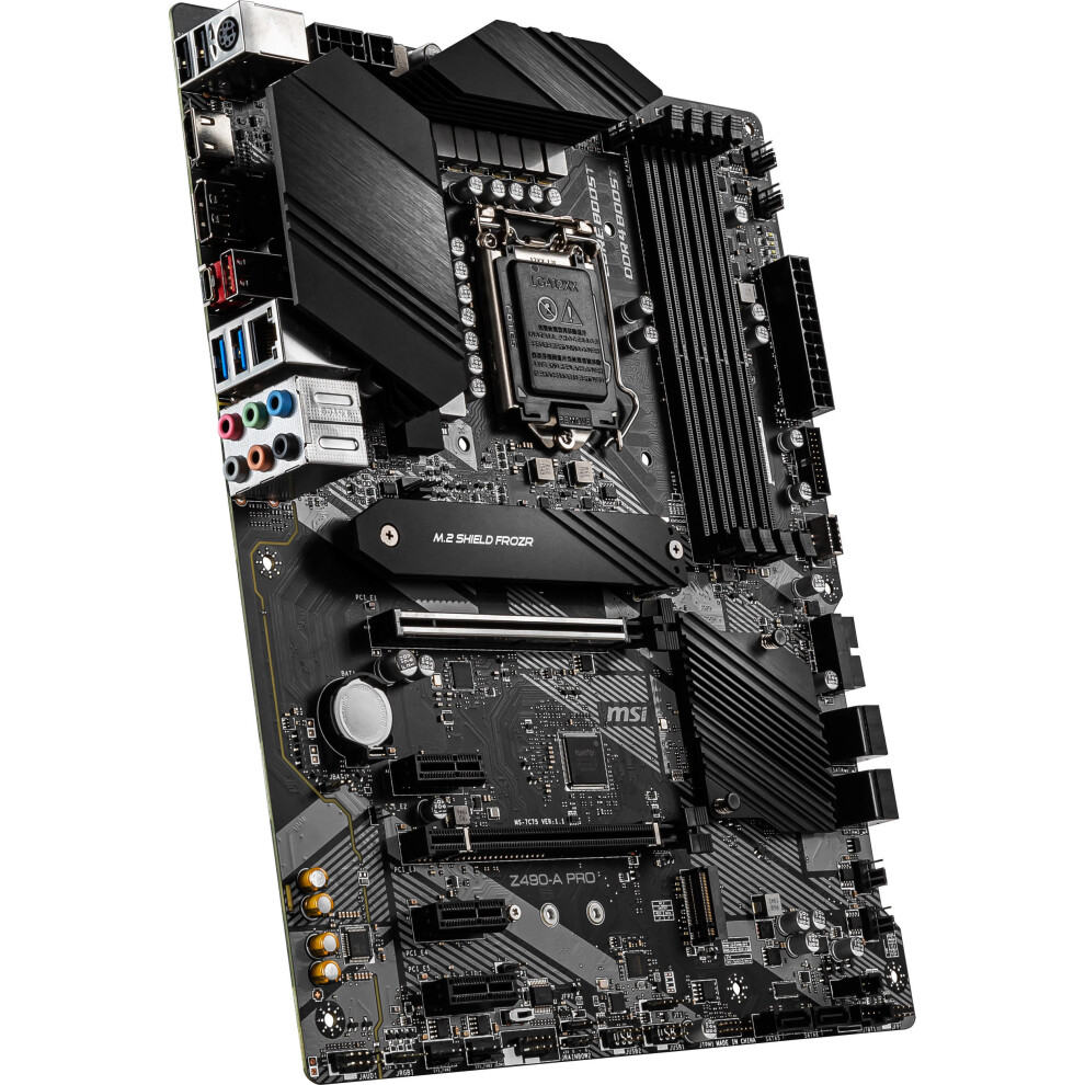 Msi Z490-A Pro Lga 1200 Atx Motherboard Gold 824142212479