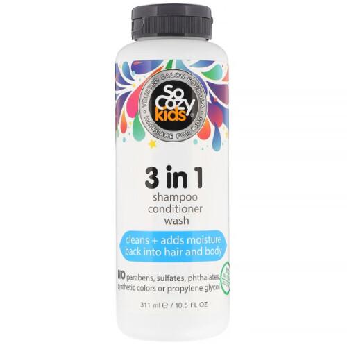 SoCozy, Enfants, Shampooing 3 en 1, 10.5 fl oz (311 ml)