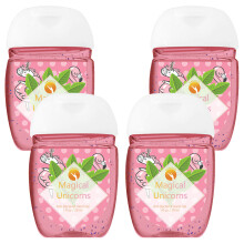 (Magical unicorns - Anti-bacterial hand gel, Buy 4) HandiGel Pocket Size Hand Sanitizers Gel, 29ml