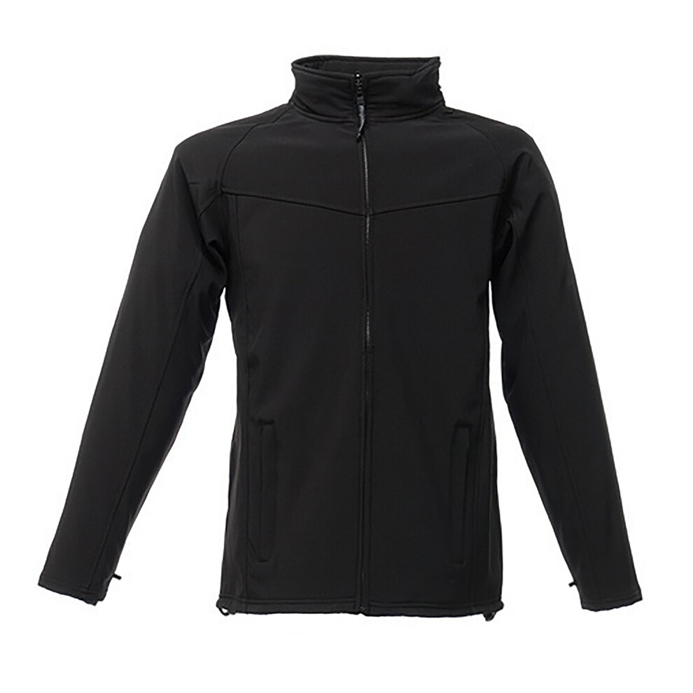 Regatta (Xl, All Black) Uproar Mens Softshell Wind Resistant Fleece Jacket