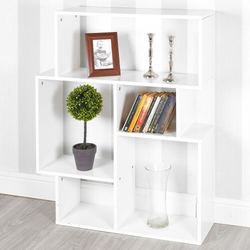 URBN Living (White) URBNLIVING 5 Cube Small Wooden Modern Side Unit