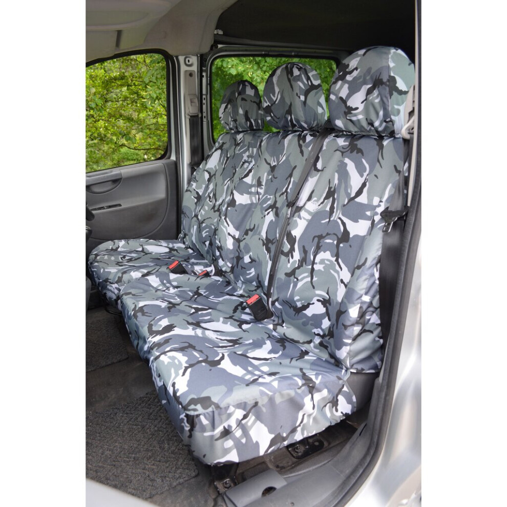 ( Camouflage) Turtle Covers Citroen Dispatch 2007-2016 Seat Covers Grey 5057605000206