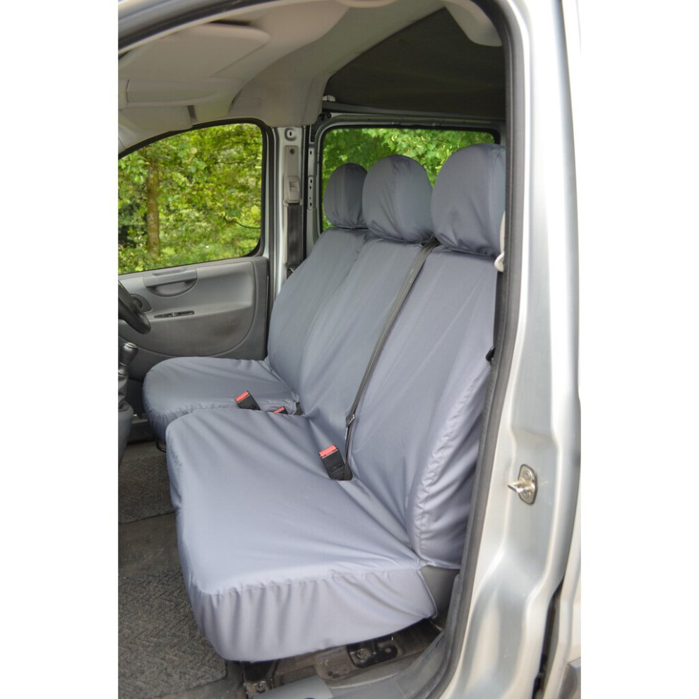 (Grey) Turtle Covers Citroen Dispatch 2007-2016 Seat Covers Grey 5057605000190
