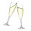 Lay-Z-Spa Lay-Z-Spa Premium Plastic Champagne Flute Glasses, Clear Virtually Unbreakable 2