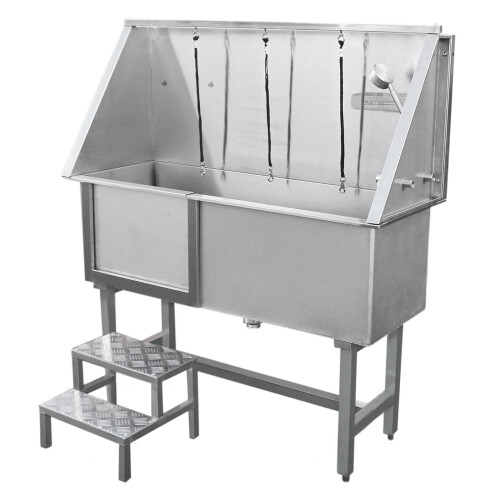 Edelstahl Haustier Badewanne 400mm 2