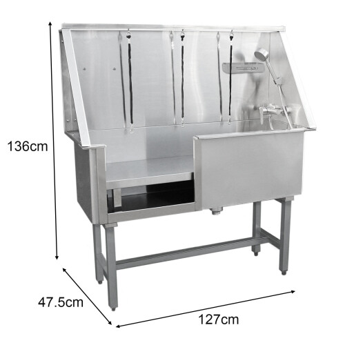 Edelstahl Haustier Badewanne 400mm